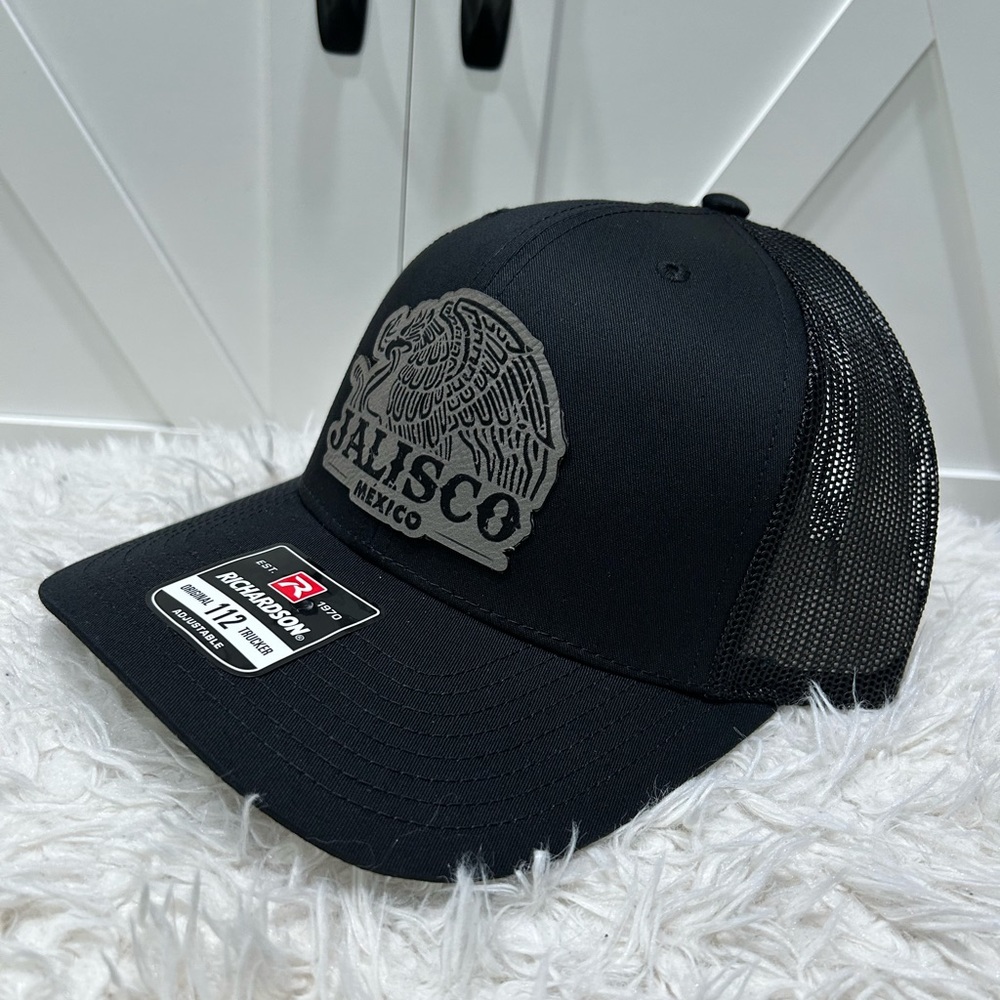 Laser engraved Richardson 112 trucker hat. Jalisco Mexico.